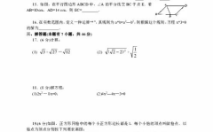 八年级下册数学期中试卷,八年级下册数学期中试卷解析与回顾